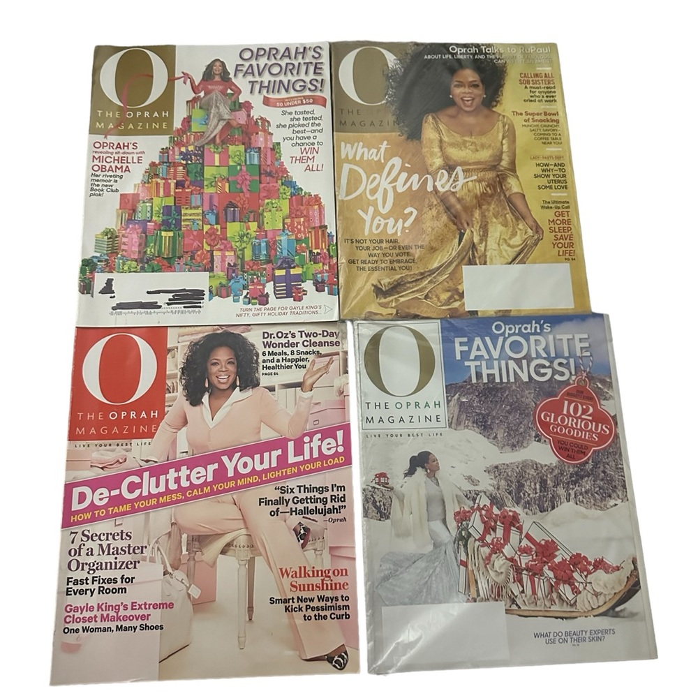 Lot of 4 Oprah Magazines